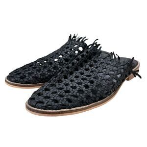 Free People Black Mirage Woven Flat Women’s Sz 40 (US9.5)